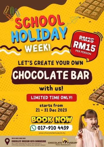 Chocolate-Museum-School-Holiday-Week-350x495 - Events & Fairs Food , Restaurant & Pub Selangor 