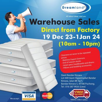 Dreamland-Warehouse-Sale-at-Giant-Bandar-Kinrara-350x350 - Beddings Home & Garden & Tools Mattress Selangor Warehouse Sale & Clearance in Malaysia 