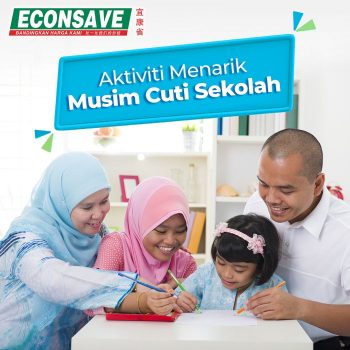 Econsave-School-Holiday-Promotion-350x350 - Johor Kedah Kelantan Kuala Lumpur Melaka Negeri Sembilan Pahang Penang Perak Perlis Promotions & Freebies Putrajaya Sabah Sarawak Selangor Supermarket & Hypermarket Terengganu 