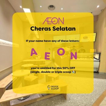 Inside-Scoop-50-off-Promo-1-350x350 - Food , Restaurant & Pub Ice Cream Promotions & Freebies Selangor 