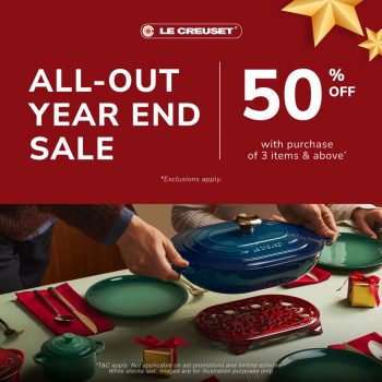 Le-Creuset-All-Out-Year-End-Sale-350x350 - Home & Garden & Tools Kitchenware Kuala Lumpur Malaysia Sales Selangor 