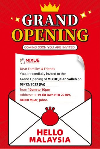 MIXUE-Grand-Opening-at-Jalan-Salleh-350x520 - Food , Restaurant & Pub Johor Promotions & Freebies 