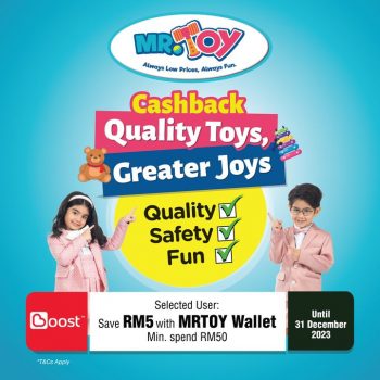 MR.TOY-Boost-RM5-Cashback-Promo-350x350 - Baby & Kids & Toys Johor Kedah Kelantan Kuala Lumpur Melaka Negeri Sembilan Pahang Penang Perak Perlis Promotions & Freebies Putrajaya Sabah Sarawak Selangor Terengganu Toys 