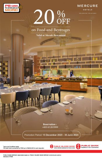 Mercure-Hotel-20-off-Promo-with-Public-Bank-350x547 - Beverages Food , Restaurant & Pub Hotels Promotions & Freebies Selangor Sports,Leisure & Travel 