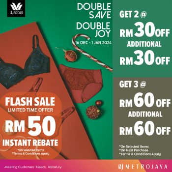 Metrojaya-Wacoal-Flash-Sale-350x350 - Fashion Lifestyle & Department Store Johor Kedah Kelantan Kuala Lumpur Lingerie Malaysia Sales Melaka Negeri Sembilan Pahang Penang Perak Perlis Putrajaya Sabah Sarawak Selangor Terengganu Underwear 