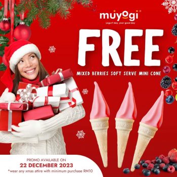 Muyogi-Free-Mixed-Berries-Soft-Serve-Mini-Cone-350x350 - Food , Restaurant & Pub Ice Cream Penang Promotions & Freebies 