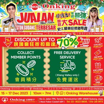 Onking-Christmas-Year-End-Warehouse-Big-Sale-8-350x350 - Electronics & Computers Home Appliances Kitchen Appliances Selangor Warehouse Sale & Clearance in Malaysia 