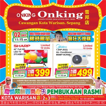 Onking-Grand-Opening-at-Kota-Warisan-12-350x350 - Electronics & Computers Home Appliances IT Gadgets Accessories Promotions & Freebies Selangor 