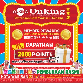 Onking-Grand-Opening-at-Kota-Warisan-6-350x350 - Electronics & Computers Home Appliances IT Gadgets Accessories Promotions & Freebies Selangor 