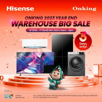 Onking-Hisense-Warehouse-Sale-350x350 - Electronics & Computers Home Appliances Kitchen Appliances Selangor Warehouse Sale & Clearance in Malaysia 