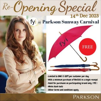 Parkson-Sunway-Carnival-Re-Opening-Special-350x350 - Penang Promotions & Freebies Shopping Malls 