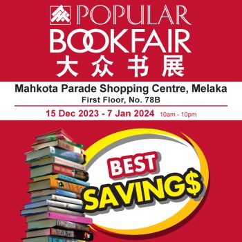 Popular-BookFair-at-Mahkota-Parade-Shopping-Centre-350x350 - Books & Magazines Events & Fairs Melaka Stationery 