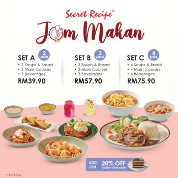 Secret-Recipe-Jom-Makan-Promo-350x350 - Beverages Food , Restaurant & Pub Johor Kedah Kelantan Kuala Lumpur Melaka Negeri Sembilan Pahang Penang Perak Perlis Promotions & Freebies Putrajaya Selangor Terengganu 