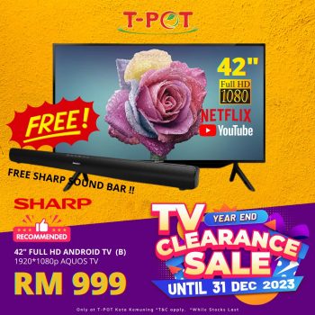 T-Pot-TV-Year-End-Clearance-Sale-9-1-350x350 - Electronics & Computers Home Appliances Selangor Warehouse Sale & Clearance in Malaysia 