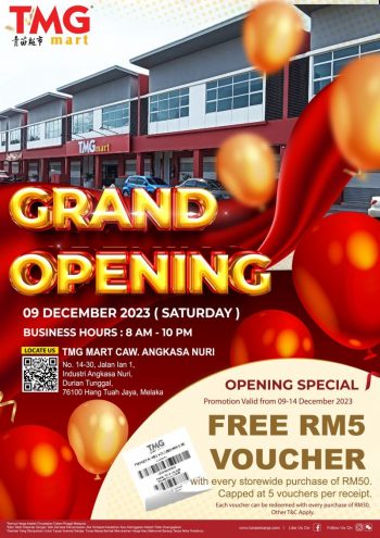 TMG-Mart-Grand-Opening-Promotion-at-Angkasa-Nuri-Melaka-350x495 - Melaka Promotions & Freebies Supermarket & Hypermarket 