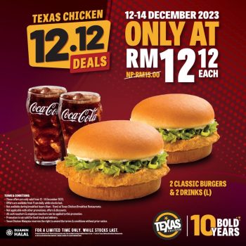 Texas-Chicken-12.12-Deals-350x350 - Burger Food , Restaurant & Pub Johor Kedah Kelantan Kuala Lumpur Melaka Negeri Sembilan Pahang Penang Perak Perlis Promotions & Freebies Putrajaya Sabah Sarawak Selangor Terengganu 