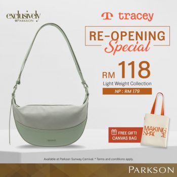 Tracey-Re-Opening-Special-at-Parkson-Sunway-Carnival-2-350x350 - Bags Fashion Lifestyle & Department Store Penang Promotions & Freebies 