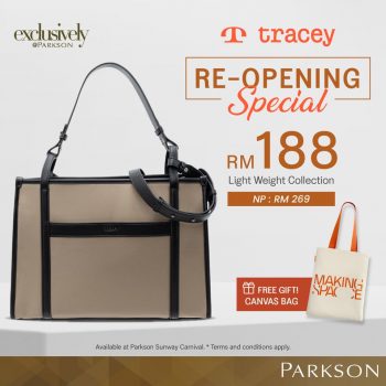Tracey-Re-Opening-Special-at-Parkson-Sunway-Carnival-350x350 - Bags Fashion Lifestyle & Department Store Penang Promotions & Freebies 