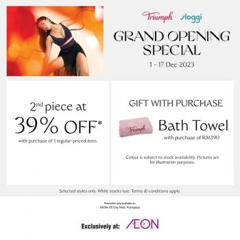 Triumph-Opening-Promotions-at-AEON-IOI-City-Mall-350x350 - Fashion Accessories Fashion Lifestyle & Department Store Lingerie Promotions & Freebies Putrajaya Underwear 