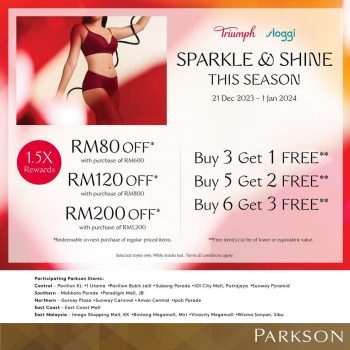 Triumph-Sloggi-Special-Deal-at-Parkson-350x350 - Fashion Accessories Fashion Lifestyle & Department Store Johor Kedah Kelantan Kuala Lumpur Lingerie Melaka Negeri Sembilan Pahang Penang Perak Perlis Promotions & Freebies Putrajaya Sabah Sarawak Selangor Terengganu Underwear 