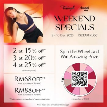 Triumph-Sloggi-Weekend-Special-at-Isetan-350x350 - Fashion Accessories Fashion Lifestyle & Department Store Kuala Lumpur Lingerie Promotions & Freebies Selangor Underwear 