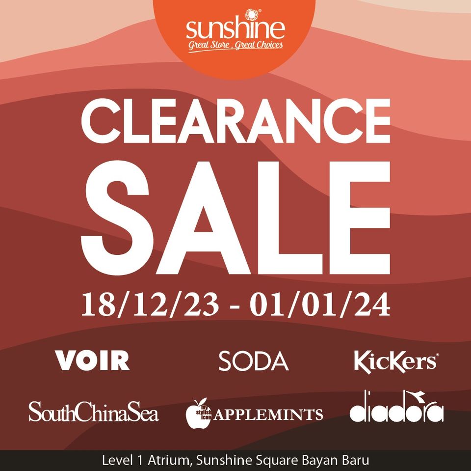 Now till 1 Jan 2024: VOIR Clearance Sale at Sunshine