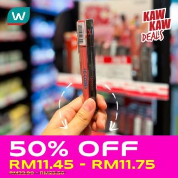 Watsons-Cosmetics-50-OFF-Promotion-2-350x350 - Beauty & Health Cosmetics Johor Kedah Kelantan Kuala Lumpur Melaka Negeri Sembilan Online Store Pahang Penang Perak Perlis Promotions & Freebies Putrajaya Sabah Sarawak Selangor Terengganu 