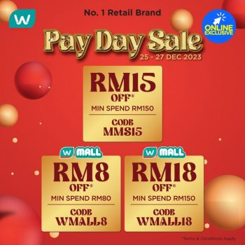 Watsons-December-Payday-Sale-350x350 - Beauty & Health Cosmetics Health Supplements Johor Kedah Kelantan Kuala Lumpur Malaysia Sales Melaka Negeri Sembilan Online Store Pahang Penang Perak Perlis Personal Care Putrajaya Sabah Sarawak Selangor Skincare Terengganu 