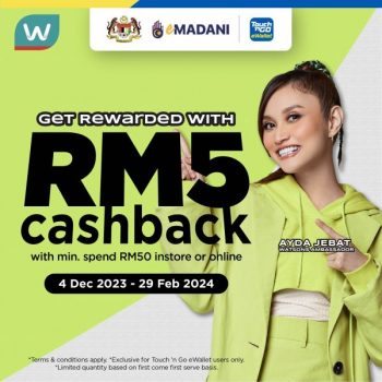 Watsons-Get-RM5-Cashback-Promotion-with-eMadani-on-TNG-eWallet-350x350 - Beauty & Health Health Supplements Johor Kedah Kelantan Kuala Lumpur Melaka Negeri Sembilan Pahang Penang Perak Perlis Personal Care Promotions & Freebies Putrajaya Sabah Sarawak Selangor Terengganu 