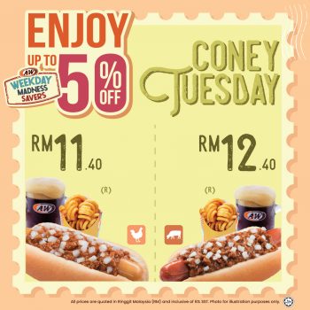 AW-Coney-Tuesday-Special-350x350 - Beverages Food , Restaurant & Pub Johor Kedah Kelantan Kuala Lumpur Melaka Negeri Sembilan Pahang Penang Perak Perlis Promotions & Freebies Putrajaya Sabah Sarawak Selangor Terengganu 