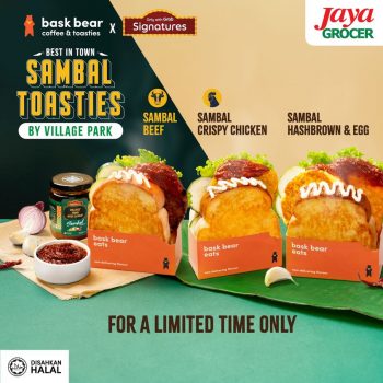 Bask-Bear-Coffee-New-Village-Park-Sambal-Toasties-Special-350x350 - Food , Restaurant & Pub Johor Kedah Kelantan Kuala Lumpur Melaka Negeri Sembilan Pahang Penang Perak Perlis Promotions & Freebies Putrajaya Sabah Sarawak Selangor Terengganu 