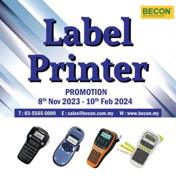 Becon-Stationery-Label-Printer-Promotion-350x350 Now till 10 Feb 2024: Becon Stationery - Label Printer Promotion