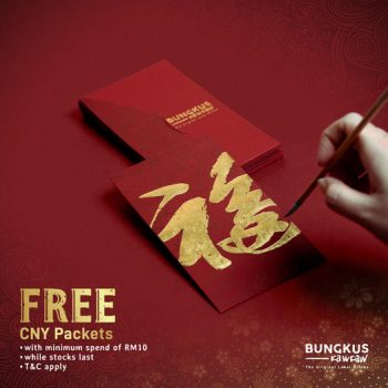 Bungkus-Kaw-Kaw-Free-CNY-Packet-Promo-350x350 - Food , Restaurant & Pub Johor Kedah Kelantan Kuala Lumpur Melaka Negeri Sembilan Pahang Penang Perak Perlis Promotions & Freebies Putrajaya Sabah Sarawak Selangor Terengganu 