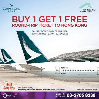 Cathay-Pacific-Buy-1-Get-1-Free-Round-Trip-Ticket-to-Hong-Kong-350x350 - Air Fare Johor Kedah Kelantan Kuala Lumpur Melaka Negeri Sembilan Online Store Pahang Penang Perak Perlis Promotions & Freebies Putrajaya Sabah Sarawak Selangor Sports,Leisure & Travel Terengganu Travel Packages 