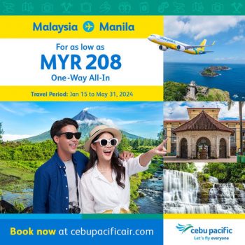 Cebu-Pacific-Malaysia-Manila-Ticket-Promo-350x350 - Air Fare Johor Kedah Kelantan Kuala Lumpur Melaka Negeri Sembilan Online Store Pahang Penang Perak Perlis Promotions & Freebies Putrajaya Sabah Sarawak Selangor Sports,Leisure & Travel Terengganu 