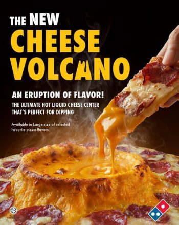 Dominos-Cheese-Volcano-Pizza-Promo-350x438 - Food , Restaurant & Pub Johor Kedah Kelantan Kuala Lumpur Melaka Negeri Sembilan Online Store Pahang Penang Perak Perlis Pizza Promotions & Freebies Putrajaya Sabah Sarawak Selangor Terengganu 