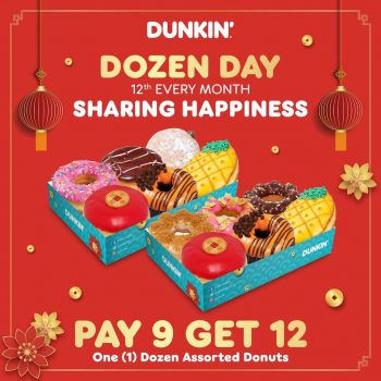 Dunkin-DOZEN-DAY-on-every-12th-of-the-month-350x350 - Food , Restaurant & Pub Johor Kedah Kelantan Kuala Lumpur Melaka Negeri Sembilan Pahang Penang Perak Perlis Promotions & Freebies Putrajaya Sabah Sarawak Selangor Terengganu 