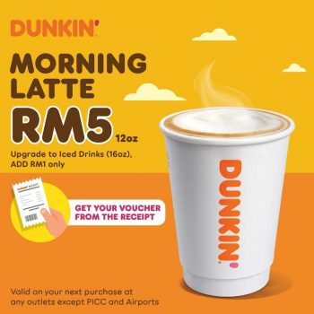 Dunkin-Hot-Latte-at-RM5-Promo-350x350 - Food , Restaurant & Pub Johor Kedah Kelantan Kuala Lumpur Melaka Negeri Sembilan Pahang Penang Perak Perlis Promotions & Freebies Putrajaya Sabah Sarawak Selangor Terengganu 