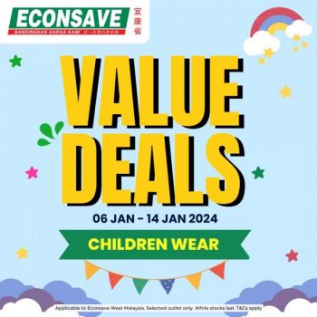 Econsave-Children-Wear-Promotion-350x350 - Johor Kedah Kelantan Kuala Lumpur Melaka Negeri Sembilan Pahang Penang Perak Perlis Promotions & Freebies Putrajaya Selangor Supermarket & Hypermarket Terengganu 
