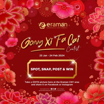 Eraman-Gong-Xi-Fa-Cai-Contest-350x350 - Events & Fairs Johor Kedah Kelantan Kuala Lumpur Melaka Negeri Sembilan Online Shopping & Marketplace Online Store Pahang Penang Perak Perlis Putrajaya Sabah Sarawak Selangor Terengganu 