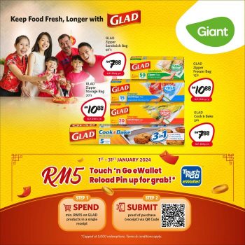 Giant-GLAD-Products-FREE-RM5-TNG-eWallet-Reload-Pin-Promotion-350x350 - Johor Kedah Kelantan Kuala Lumpur Melaka Negeri Sembilan Pahang Penang Perak Perlis Promotions & Freebies Putrajaya Sabah Sarawak Selangor Supermarket & Hypermarket Terengganu 