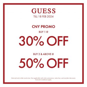 Guess-Chinese-New-Year-Promotion-at-Isetan-350x350 - Apparels Fashion Accessories Fashion Lifestyle & Department Store Kuala Lumpur Promotions & Freebies Selangor 