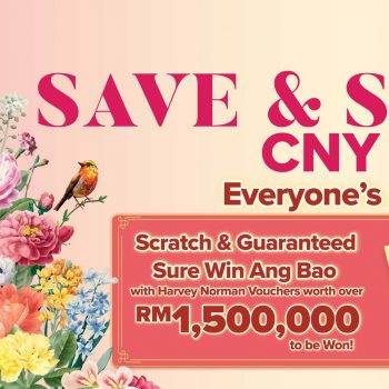 Harvey-Norman-Save-Sure-Win-CNY-Sale-350x350 - Electronics & Computers Home Appliances IT Gadgets Accessories Johor Kedah Kelantan Kitchen Appliances Kuala Lumpur Malaysia Sales Melaka Negeri Sembilan Online Store Pahang Penang Perak Perlis Putrajaya Sabah Sarawak Selangor Terengganu 