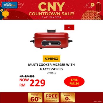 HomePro-CNY-Countdown-Sale-40-350x350 - Electronics & Computers Home Appliances Johor Kedah Kelantan Kitchen Appliances Kuala Lumpur Malaysia Sales Melaka Negeri Sembilan Online Store Pahang Penang Perak Perlis Putrajaya Sabah Sarawak Selangor Terengganu 