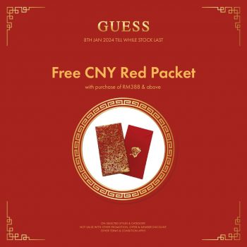 Isetan-Guess-Free-CNY-Red-Packet-350x350 - Apparels Fashion Accessories Fashion Lifestyle & Department Store Kuala Lumpur Promotions & Freebies Selangor 