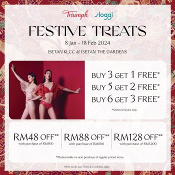 Isetan-Triumph-Sloggi-Festive-Treats-350x350 - Fashion Accessories Fashion Lifestyle & Department Store Kuala Lumpur Lingerie Promotions & Freebies Selangor Underwear 