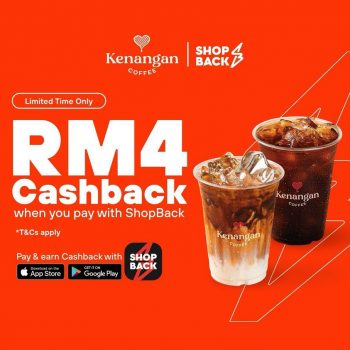 Kenangan-Coffee-RM4-Cashback-with-Shop-Back-350x350 - Beverages Food , Restaurant & Pub Promotions & Freebies Selangor 