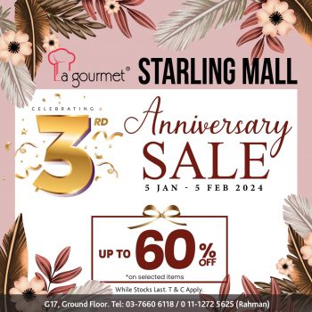 La-gourmet-3rd-Anniversary-Sale-at-Starling-Mall-1-350x350 - Home & Garden & Tools Kitchenware Malaysia Sales Selangor 