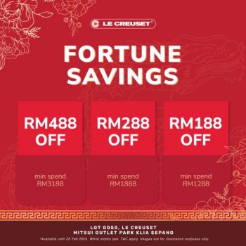 Le-Creuset-CNY-Promotion-at-Mitsui-Outlet-Park-350x350 - Home & Garden & Tools Kitchenware Promotions & Freebies Selangor 