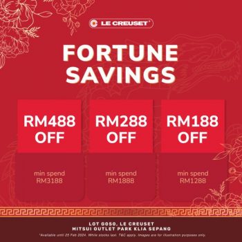 Le-Creuset-CNY-Promotion-at-Mitsui-Outlet-Park-350x350 - Home & Garden & Tools Kitchenware Promotions & Freebies Selangor 